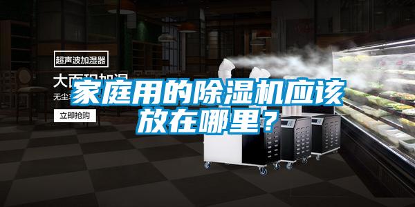 家庭用的除濕機應該放在哪里？