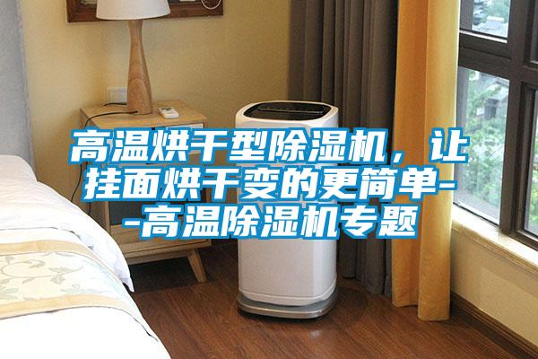 高溫烘干型除濕機，讓掛面烘干變的更簡單--高溫除濕機專題