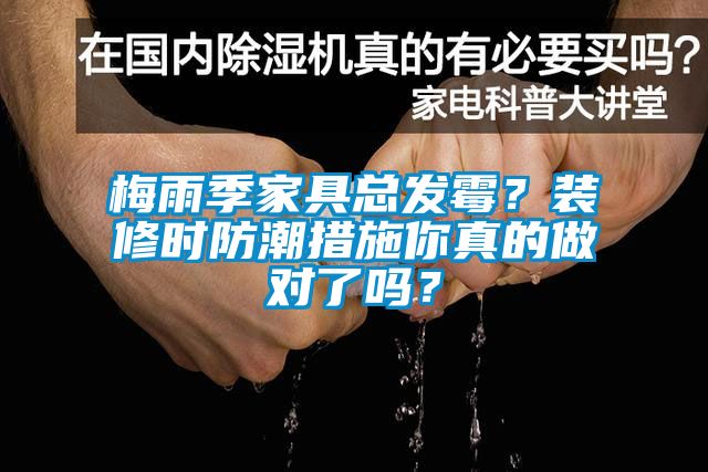 梅雨季家具總發霉？裝修時防潮措施你真的做對了嗎？