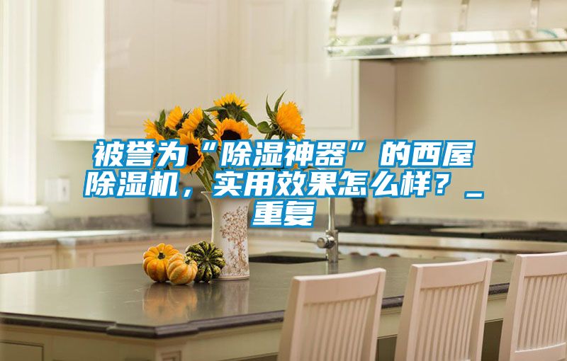 被譽為“除濕神器”的西屋除濕機,實用效果怎么樣?_重復