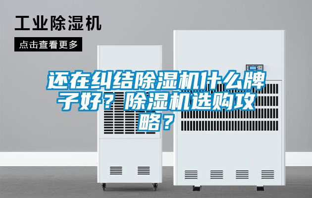 還在糾結除濕機什么牌子好？除濕機選購攻略？
